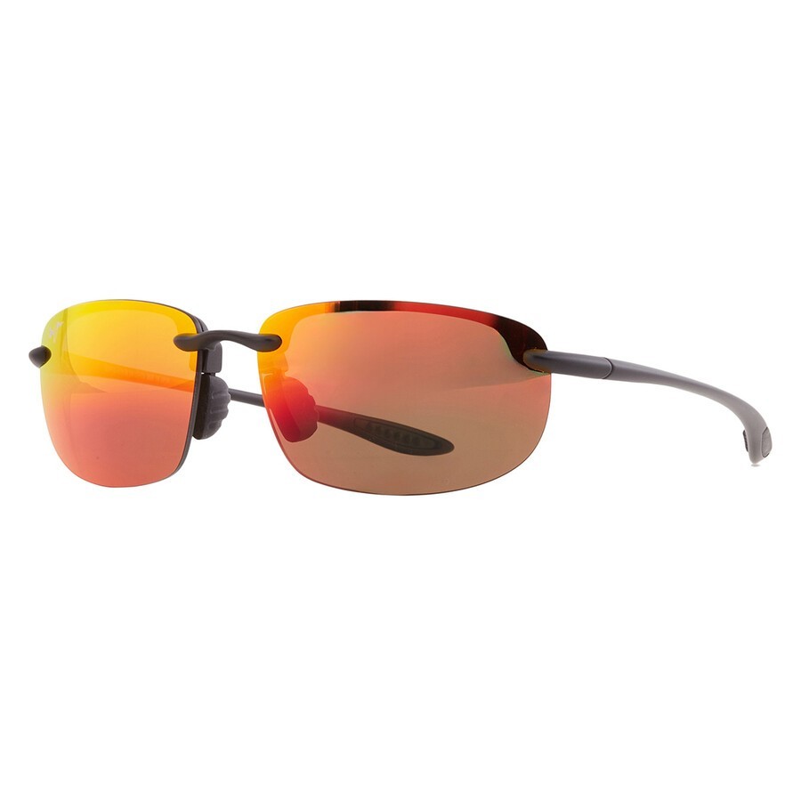 Maui Jim Ho’okipa Universal Fit Black / Hawaii Lava Polarized Lens RM407N-2M NEW