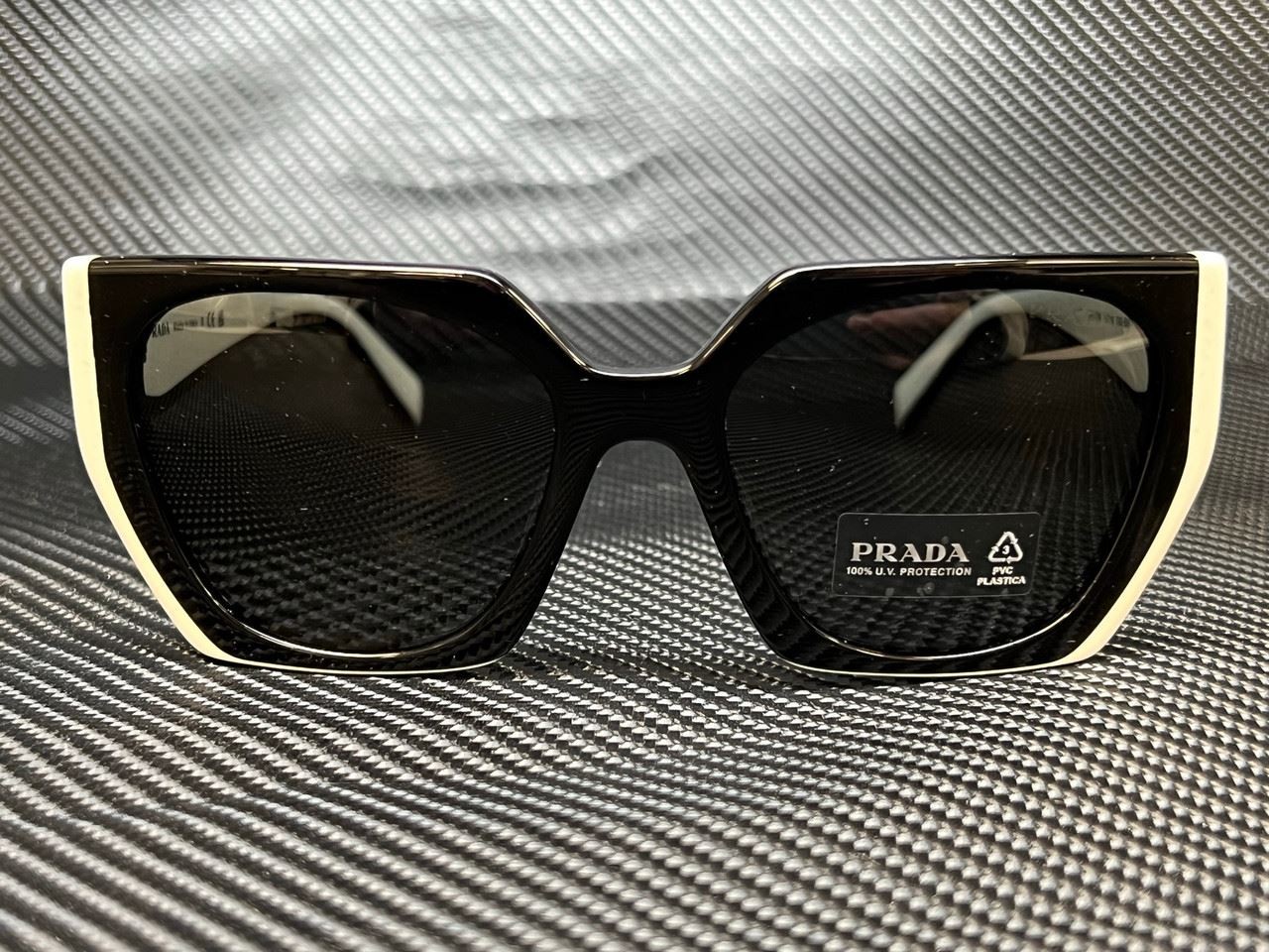PRADA PR 15WS 09Q5S0 Black Talc Dark Grey 54 mm Women’s Sunglasses