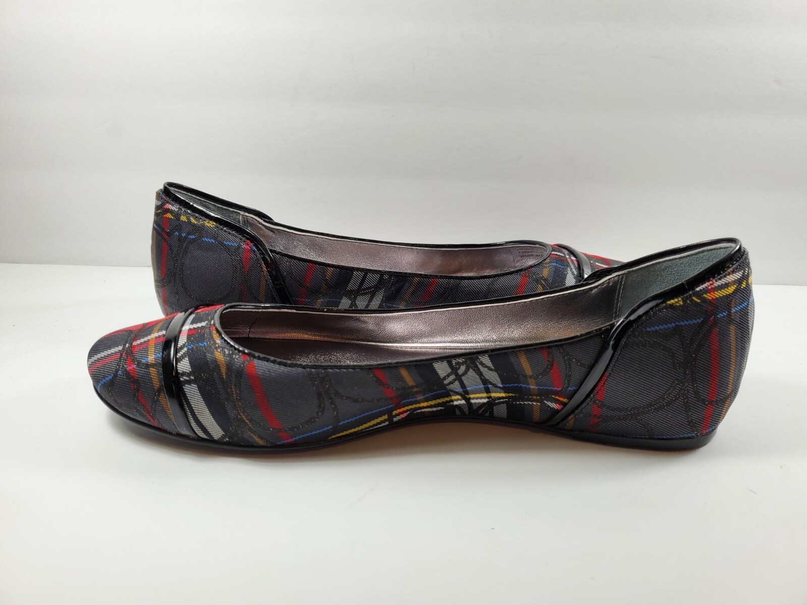Coach Q528 Randy Women’s Checkered CC Monogram Ballet Flat – Size 6.5B