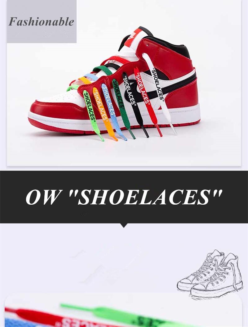Silicone Printing Shoelaces with Zip Tie Off White The Ten Shoelaces for Sneaker