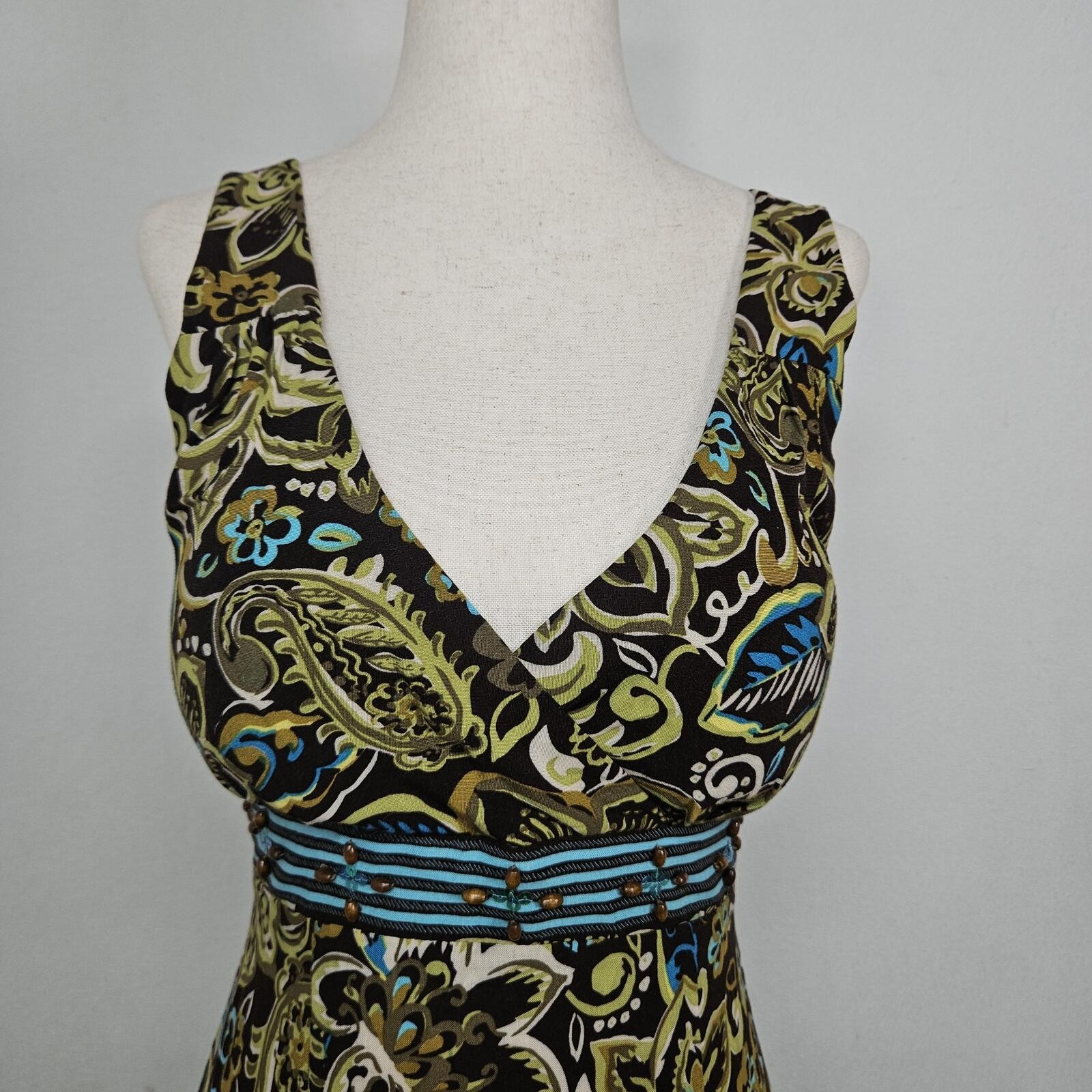 Vintage Madison Leigh adjustable strap summer dress size 8P