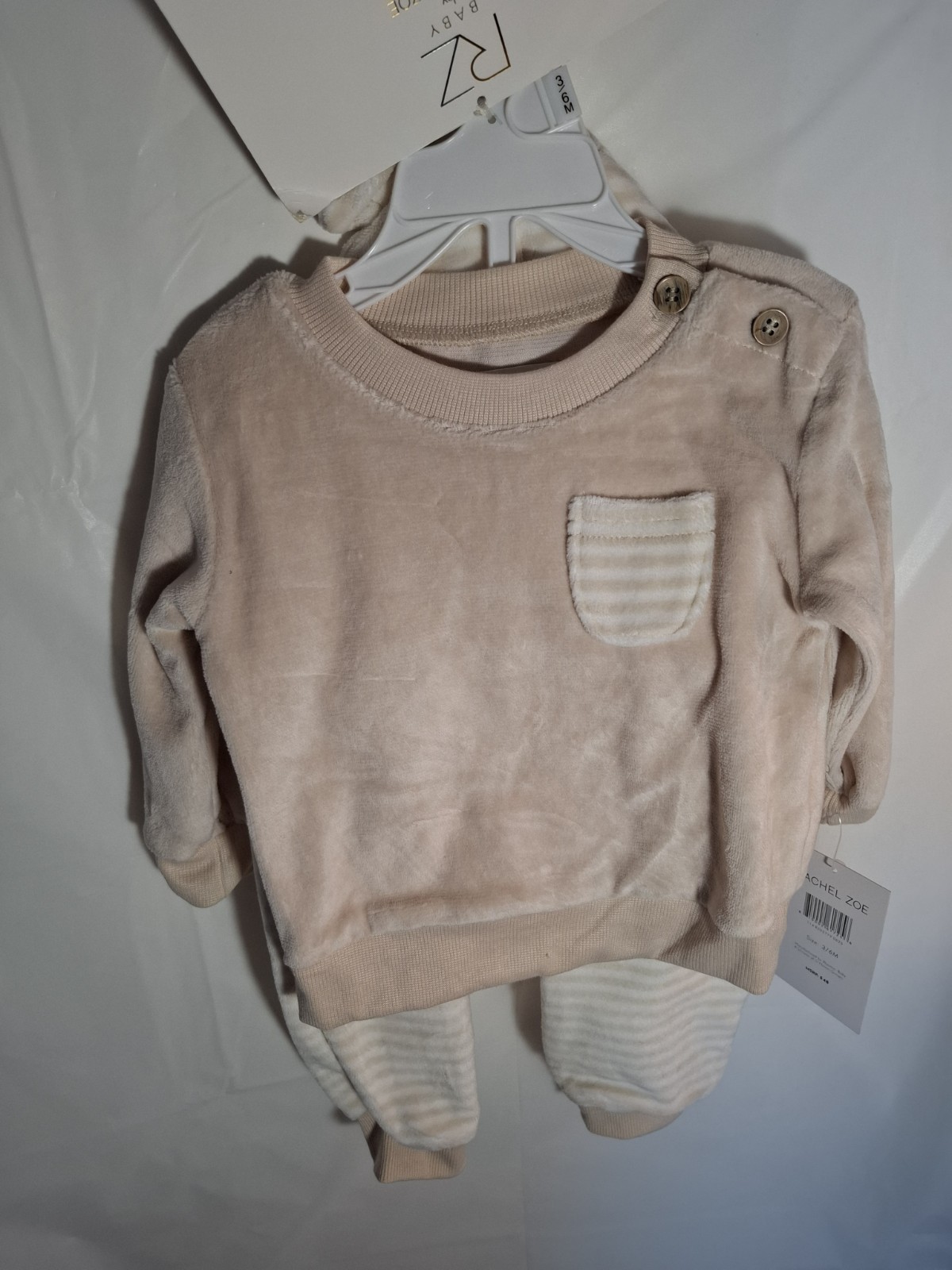 RZ 4pc Set Gender Neutral Lovey Hat Pant Top 3-6M