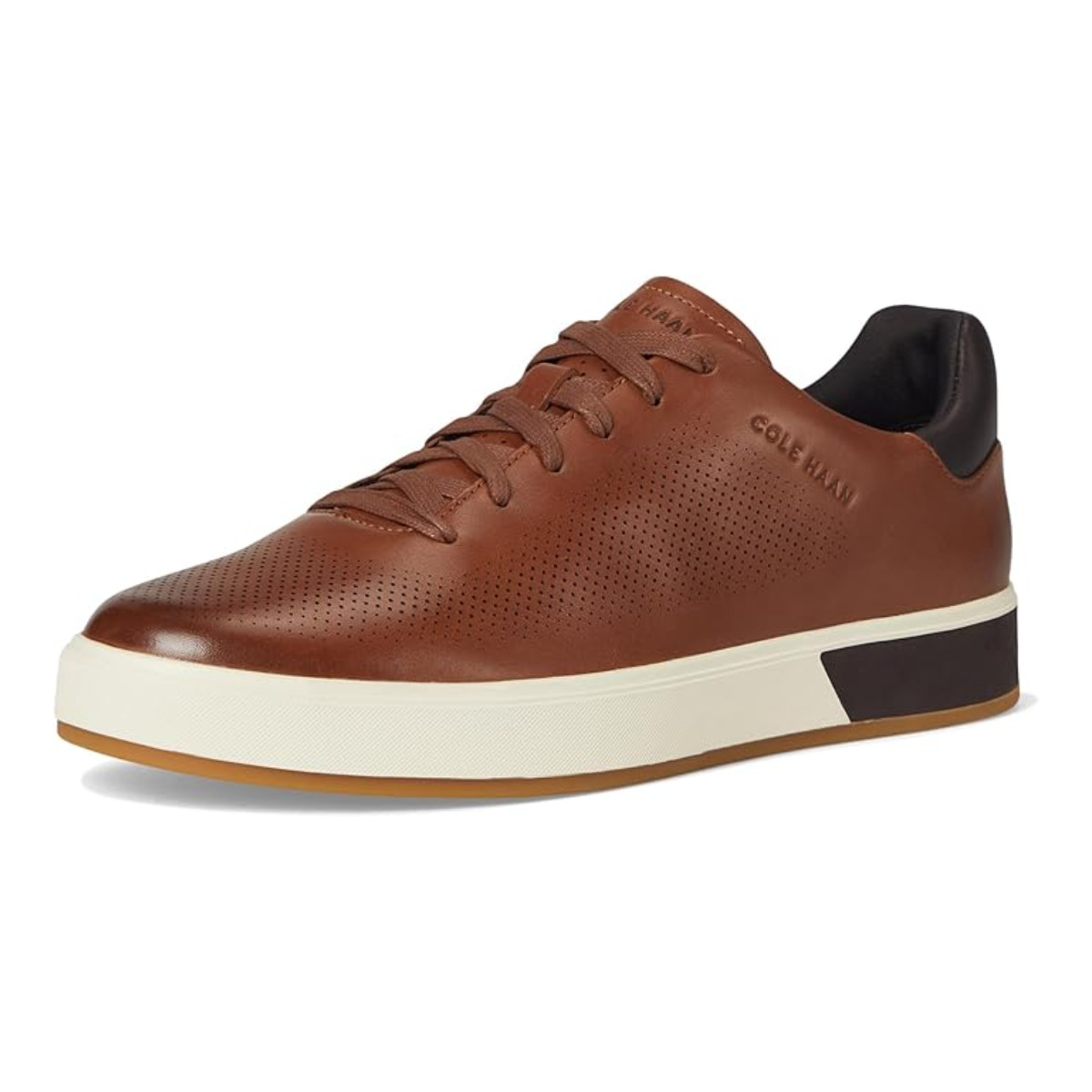 Cole Haan Men’s Grandpro Angleace Brown Leather Sneakers Size 10.5M EU 43.5
