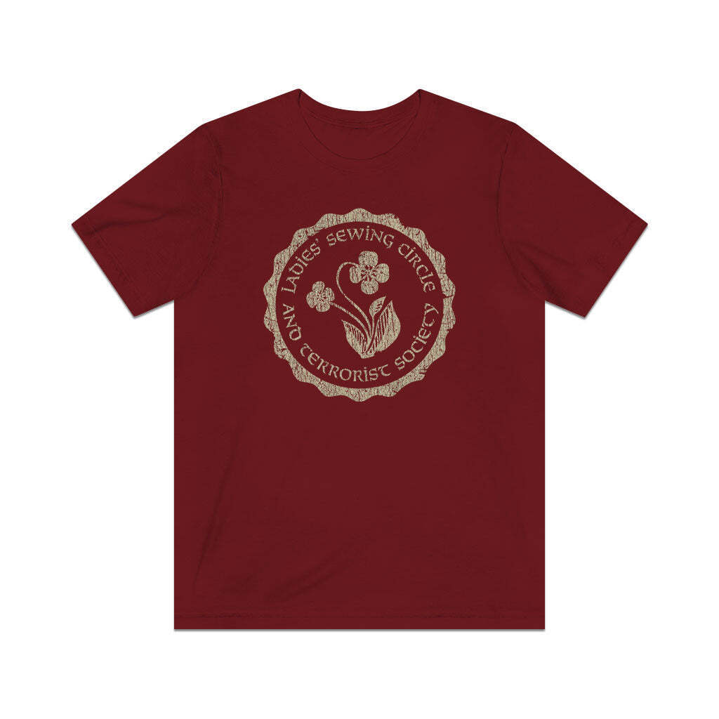 Ladies Sewing Circle and Terrorist Society 1974 Vintage Men’s T-Shirt