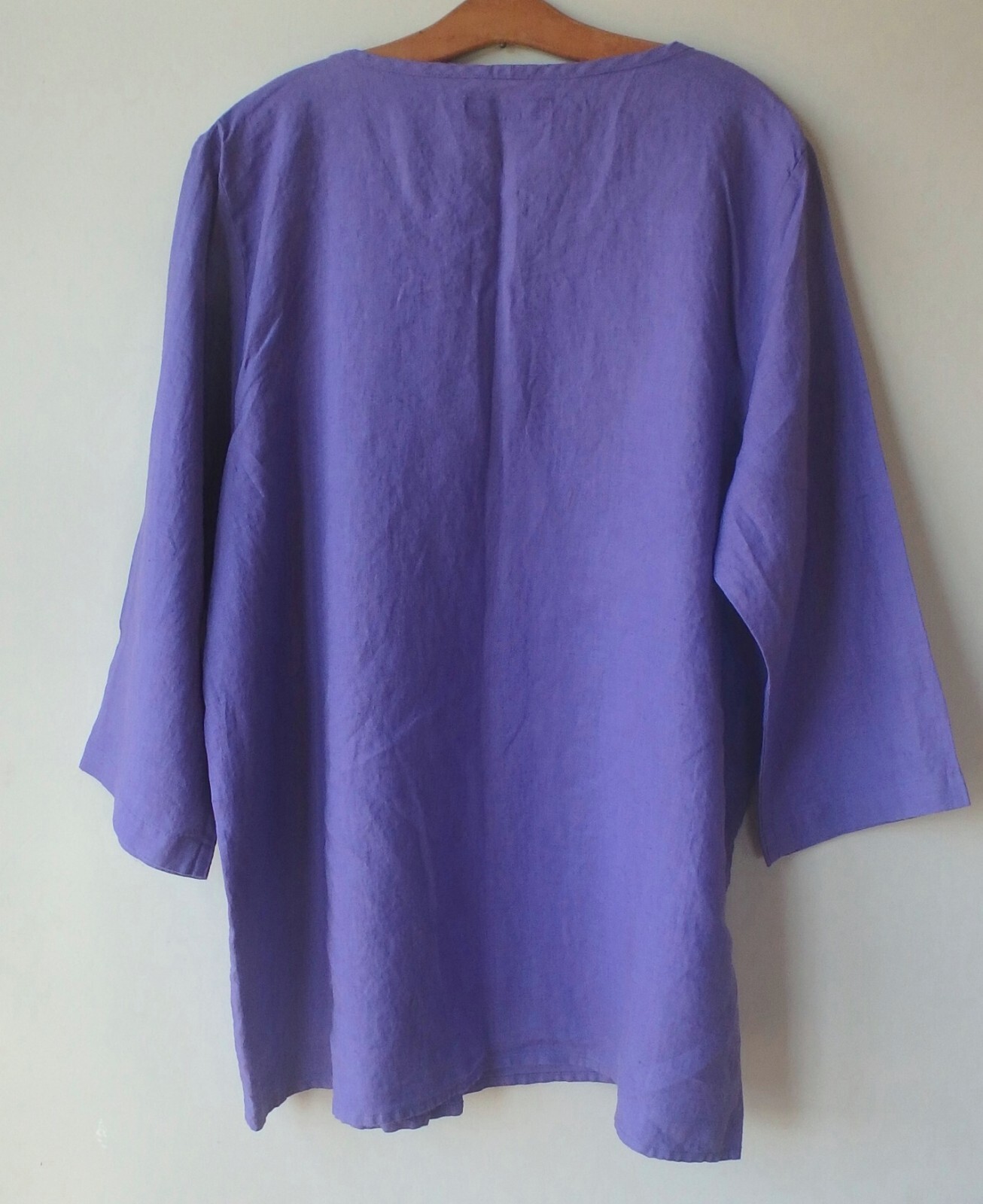 FLAX Designs LINEN Tucked Tunic 2G NWT Tunic WISTERIA