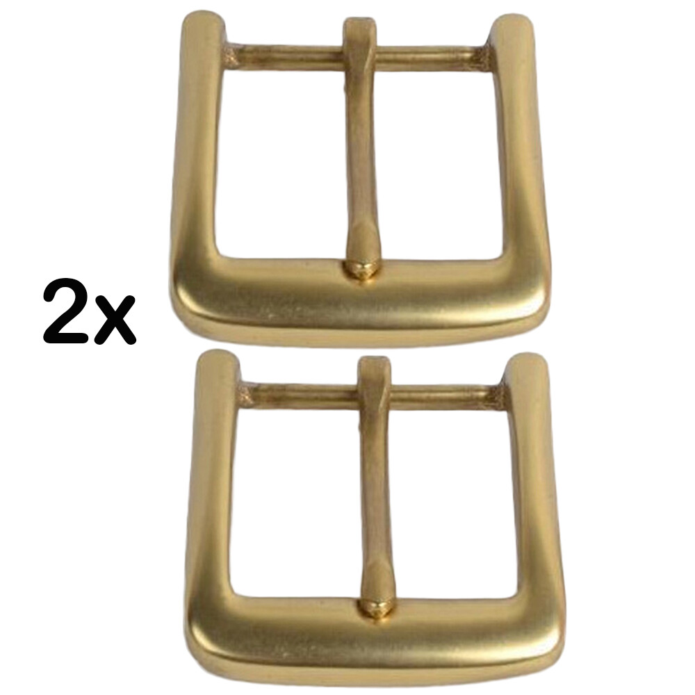 2PCS Solid Brass Belt Buckles Tongue Pin Belt Buckle Fits For 2 INCHES Belt