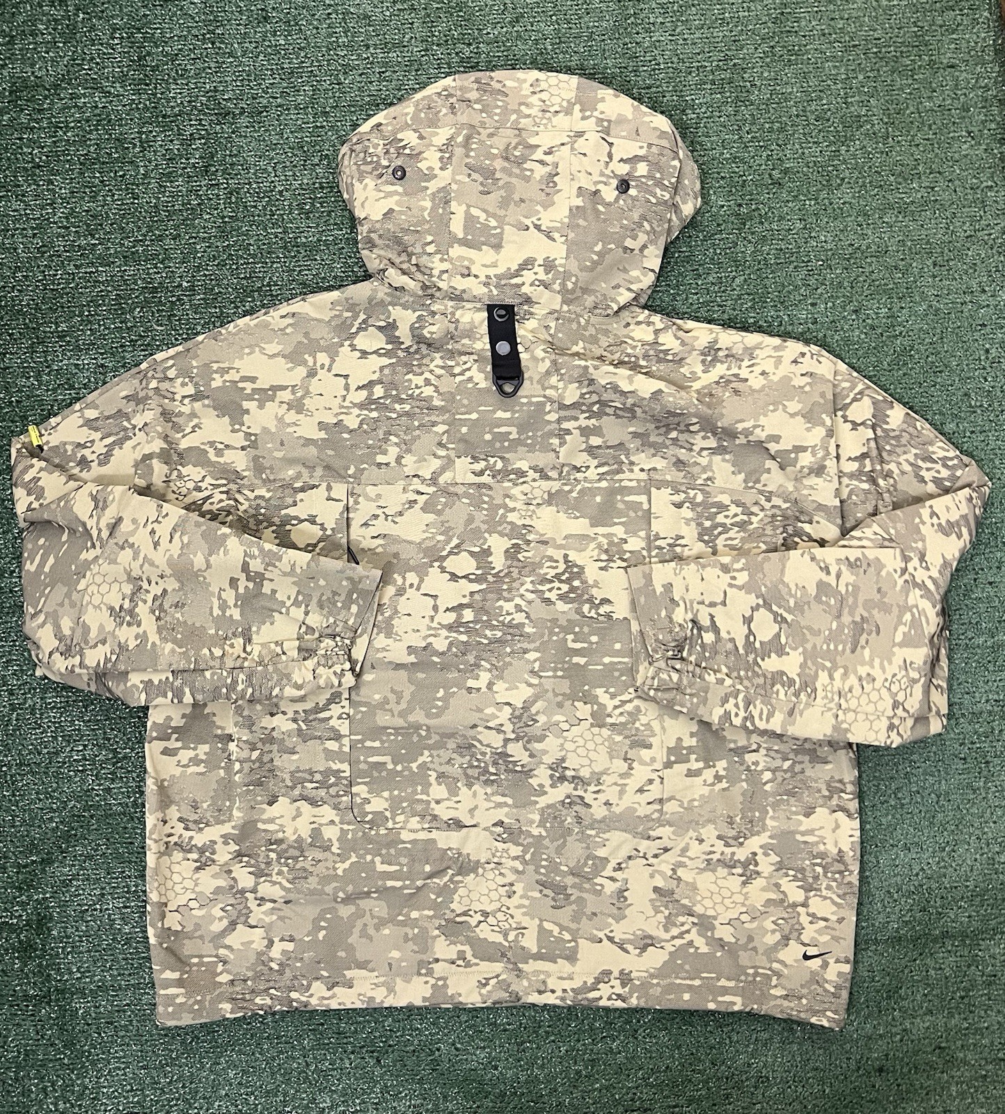 Nike Tech Woven CORDURA Jacket Camo Olive Black Men’s Size Medium IF8494-276