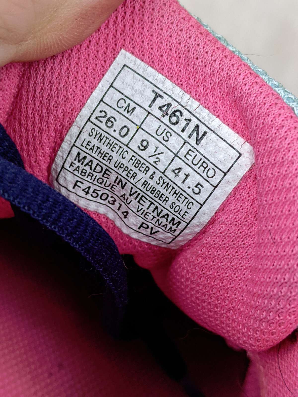 ASICS Gel Electro 33 Womens 9.5 41.5 Blue Pink Running Sneaker Shoes T461N