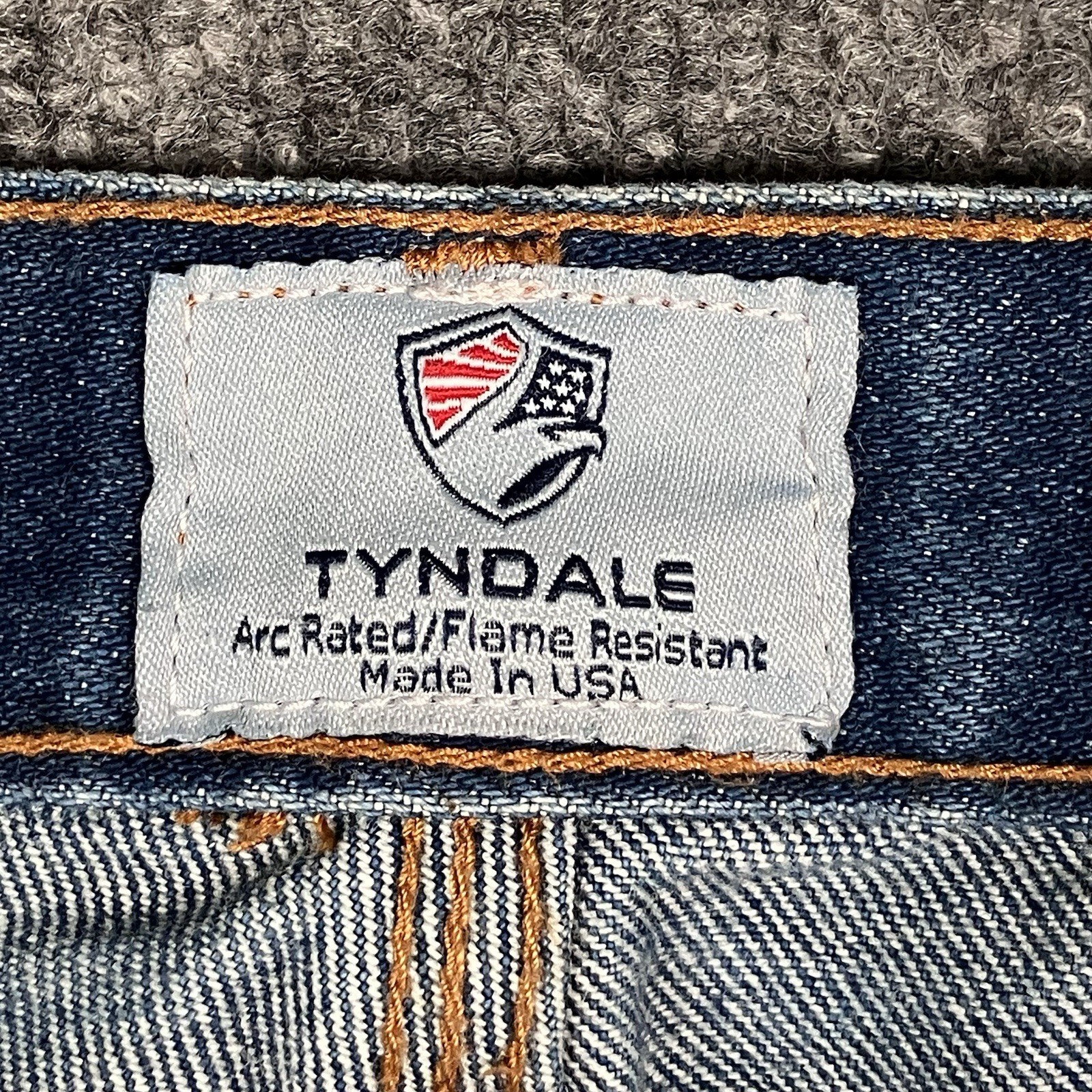 Tyndale FR’s CAT 2 NFPA 2112 Style # F290T USA Made 40×30 Denim Carpenter Jeans