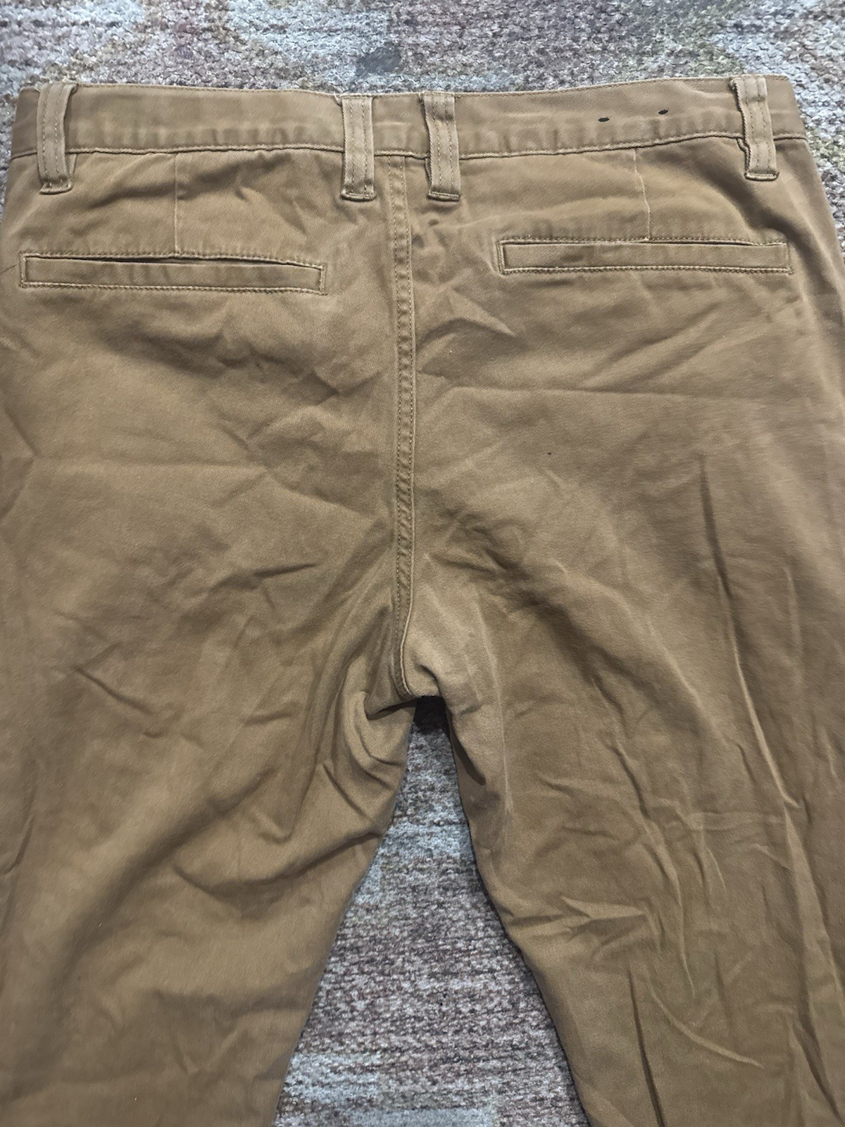 Empyre Men’s Jogger Pants Brown Twill Stretch Slim Tapered Pockets 32