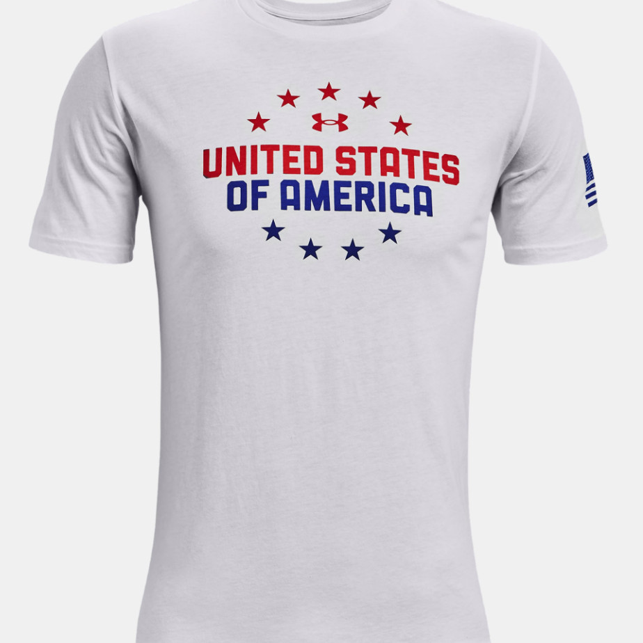Under Armour Men’s UA Freedom United State Of America T-Shirt. White. NWT