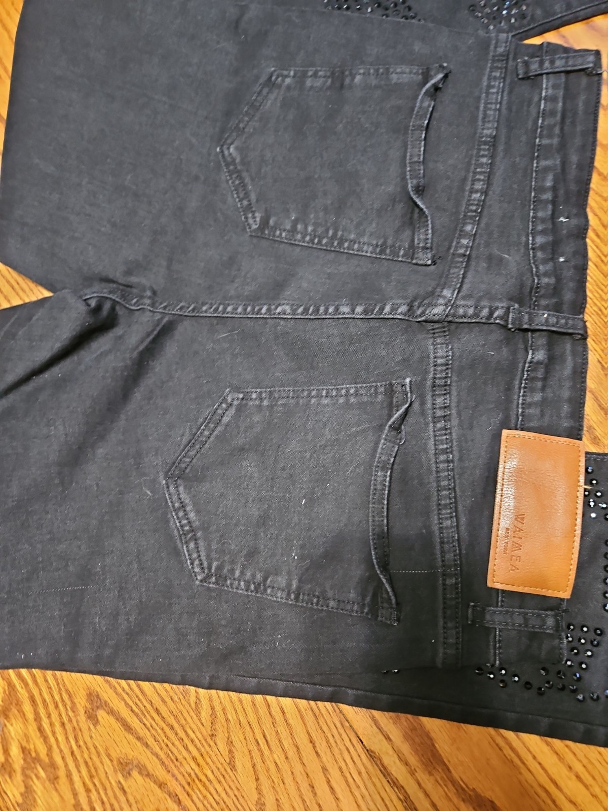 Waimea Men’s Stacked Fit Patchwork Distressed Frayed Jeans 34×36