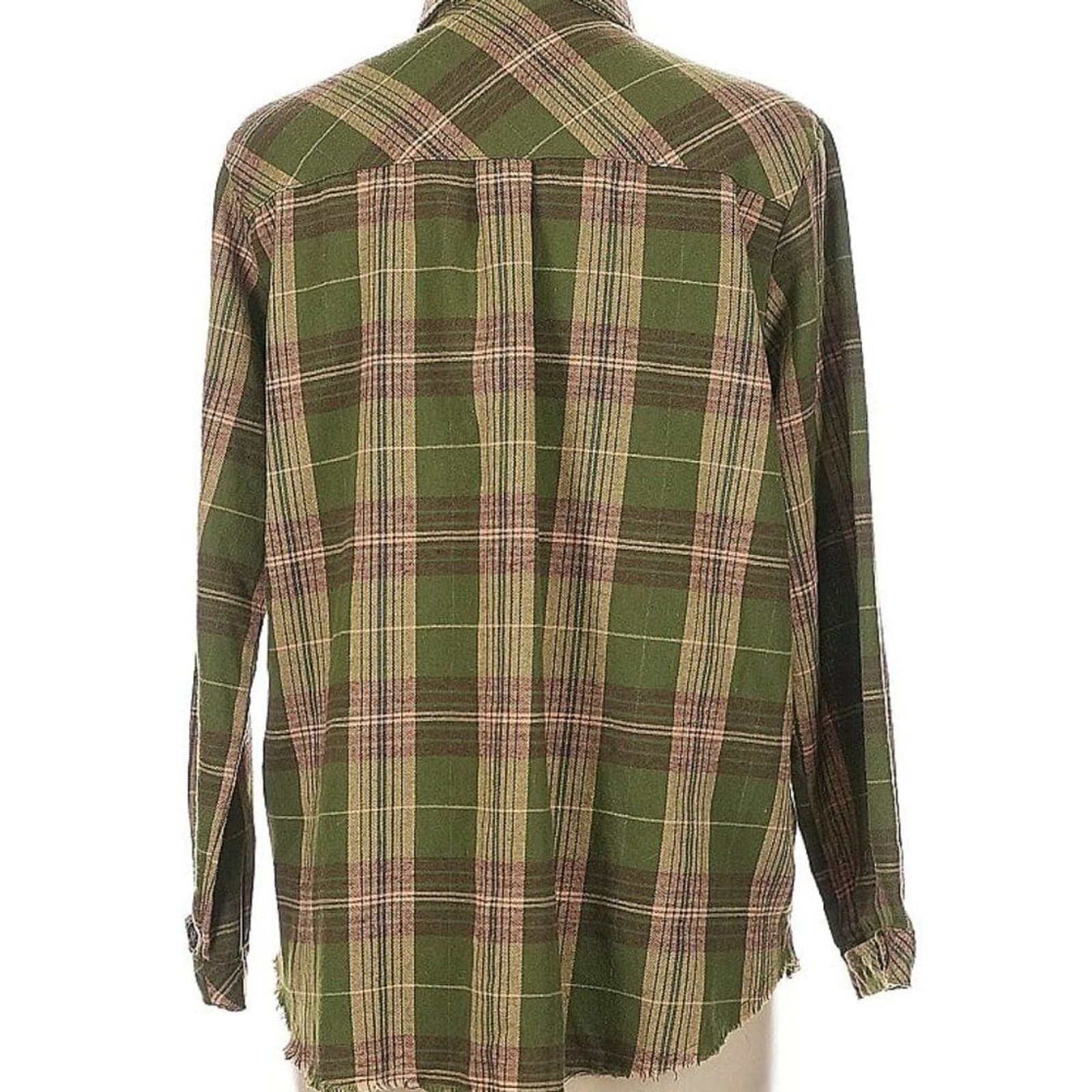 Women’s Democracy Green Plaid/flannel shirt