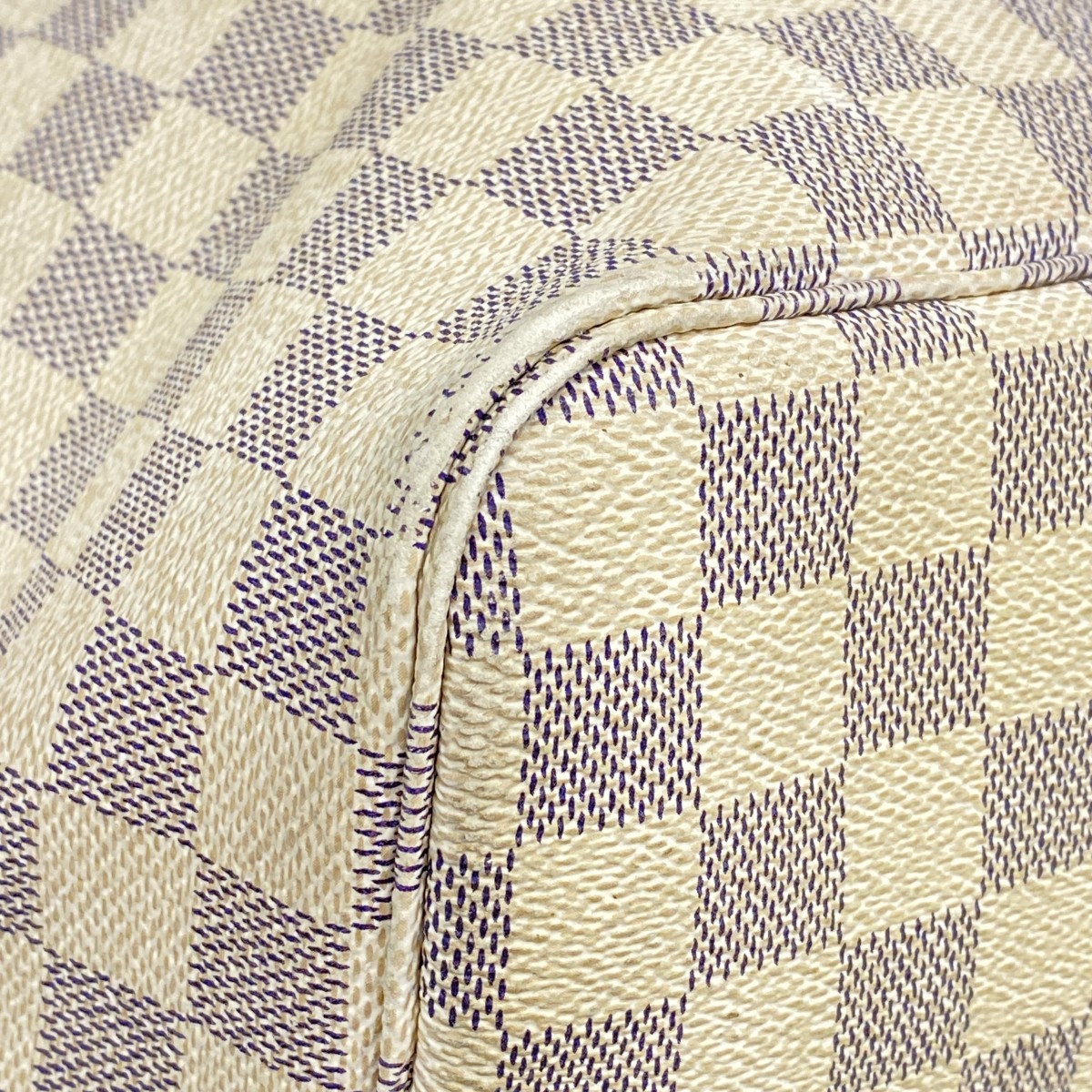 Auth [6fa0242] LOUIS VUITTON Tote Bag Damier Azul Neverfull GM N51108 White …