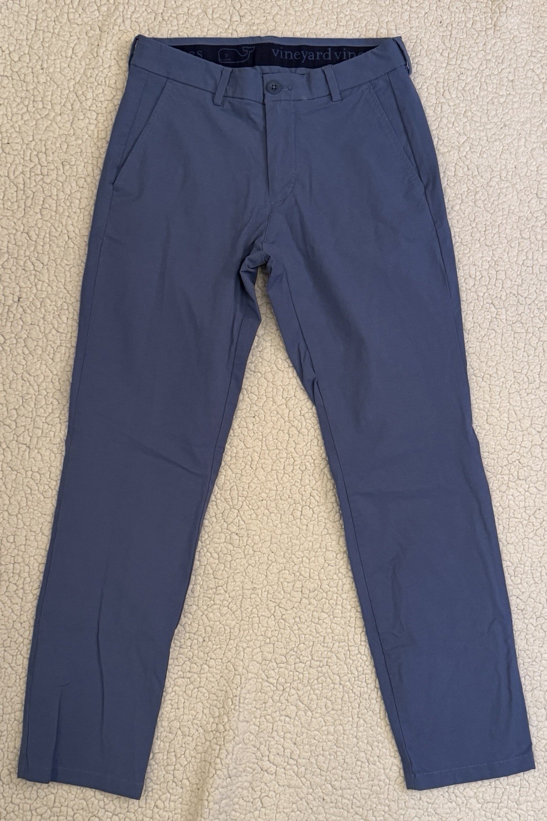 Mens Vineyard Vines Performance Chinos Khakis Golf Pants Blue EEUC 28×30
