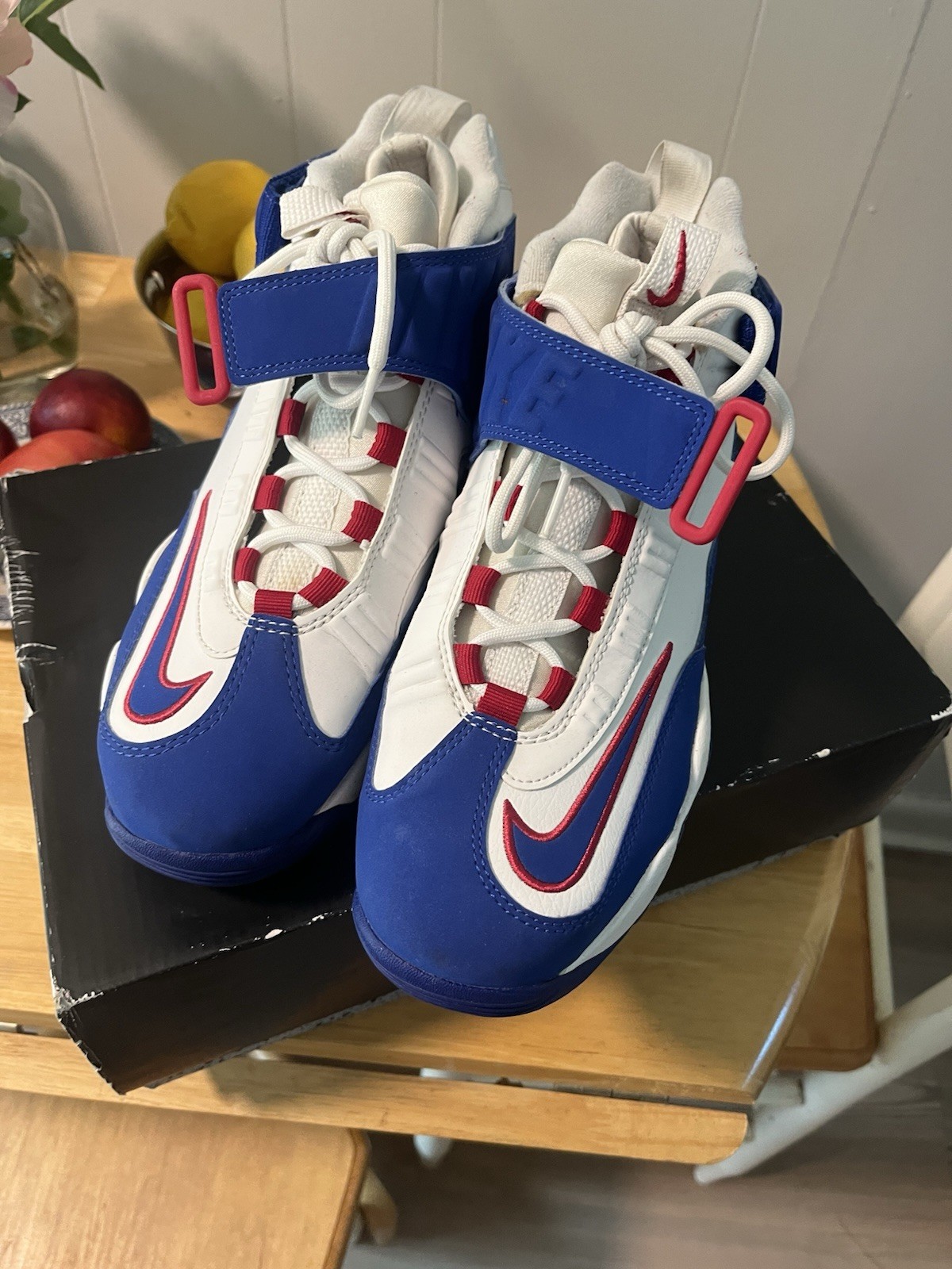 Nike Air Griffey Max 1 USA Mens 9 Royal White Blue Retro Sneakers DX3723-100