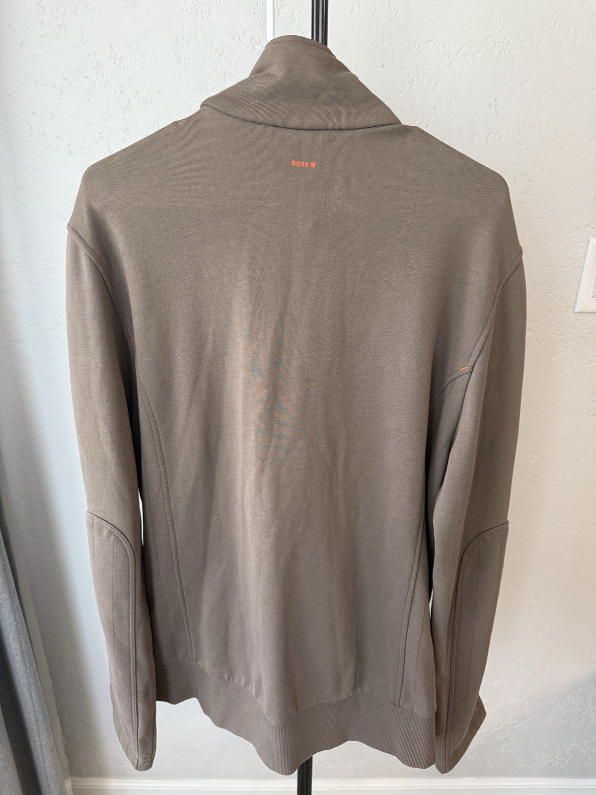 Hugo Boss “Orange” label brown zip-up jacket Sz Xl