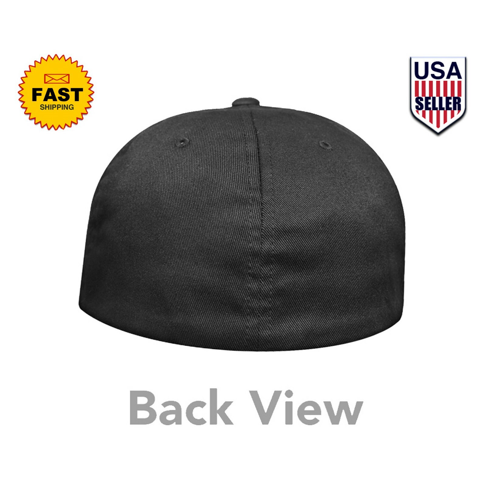 VALKNUT ODIN NORSE GOD VIKING SYMBOL Fitted Flex-Fit Hat Round Bill Black Cap