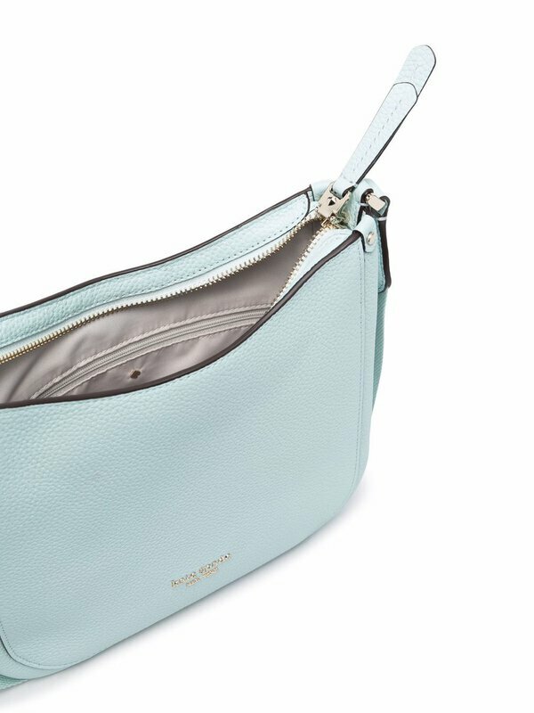 R Kate Spade Roulette Messenger in Blue Leather Crossbody PXR00329 NWT $228 FS