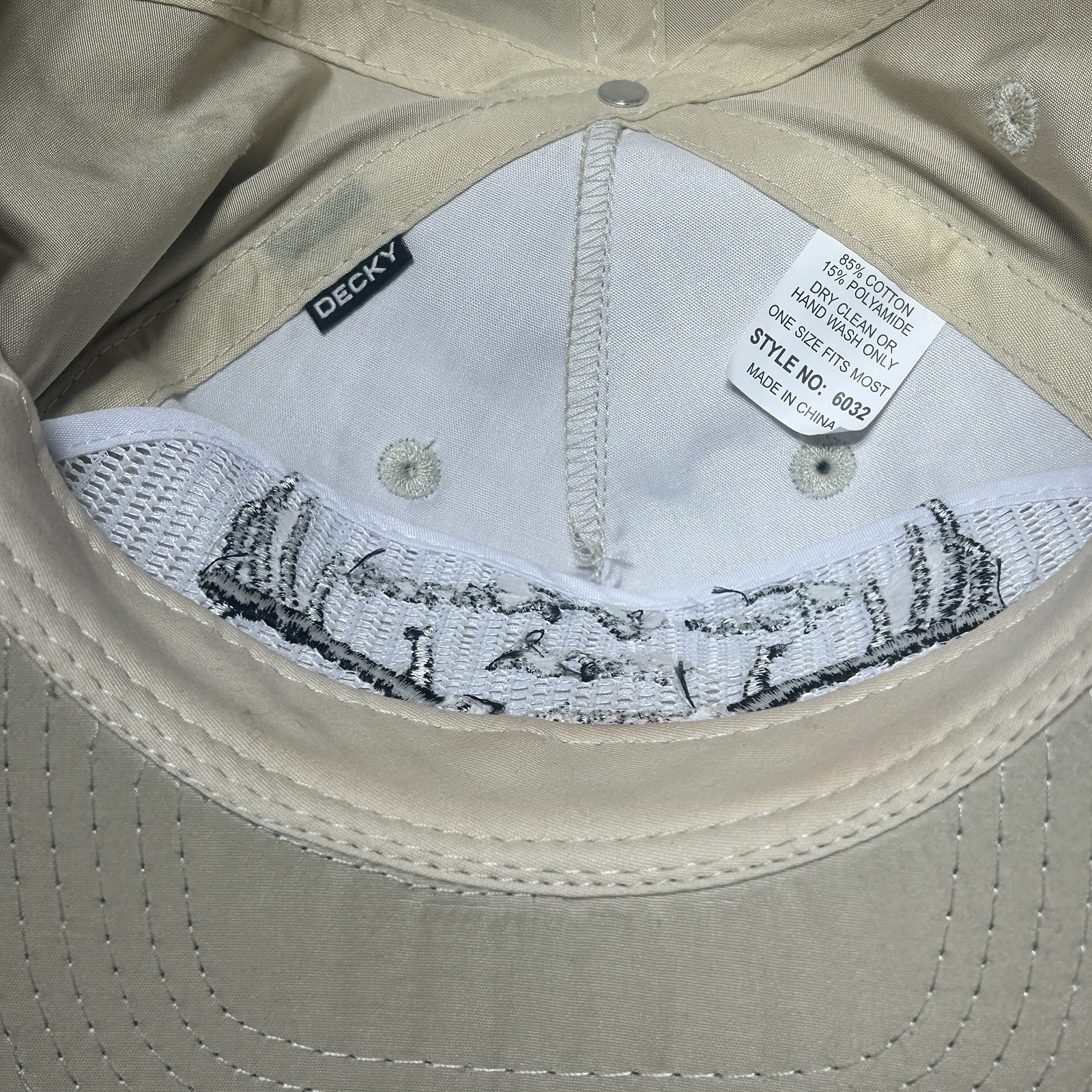 4D Ranch Hat Co Comanche Texas Embroidered Logo Beige Snapback Decky Rope Hat