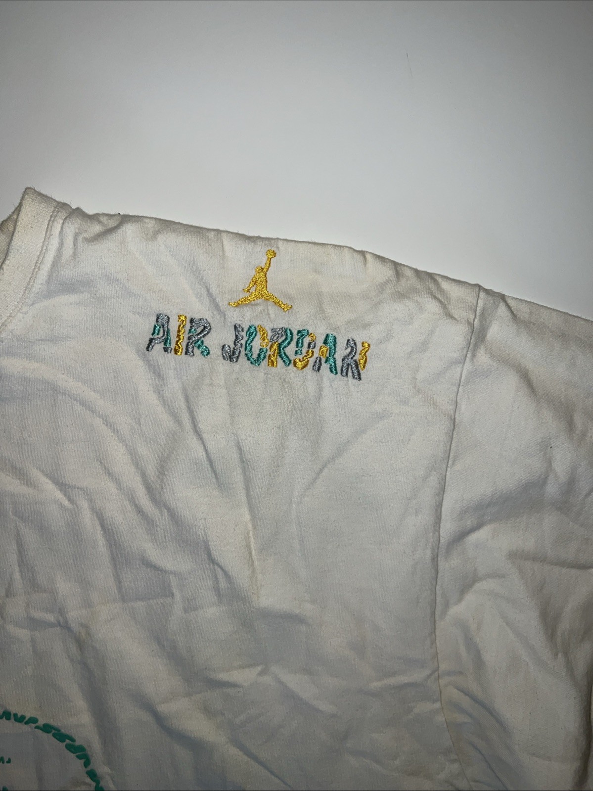 Air Jordan 63 Points White T-Shirt Basketball Print size XXXL 3x Brand