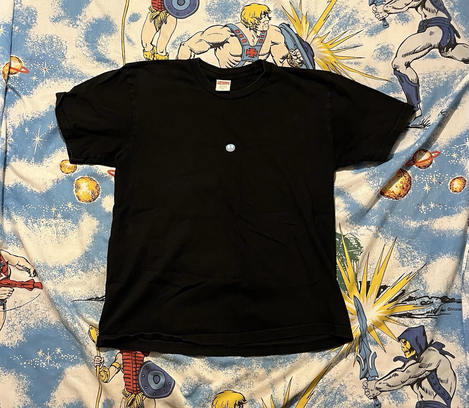 Supreme Sticker Tee Black FW21 M Urban Culture Hype Skate Black Hype beast NYC