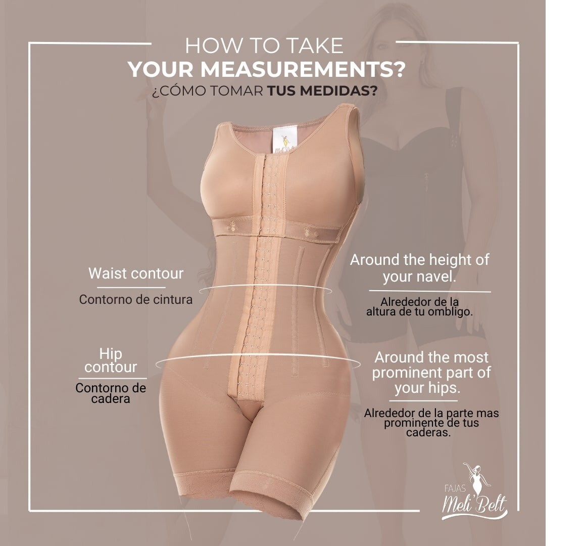 faja MeliBelt bbl waist with boning stage 3 faja con barillas levanta cola 3031