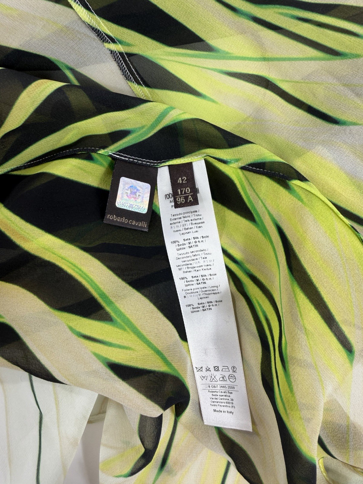Roberto Cavalli SS 2015 Rare Silk Maxi Dress IT 42 / S-M
