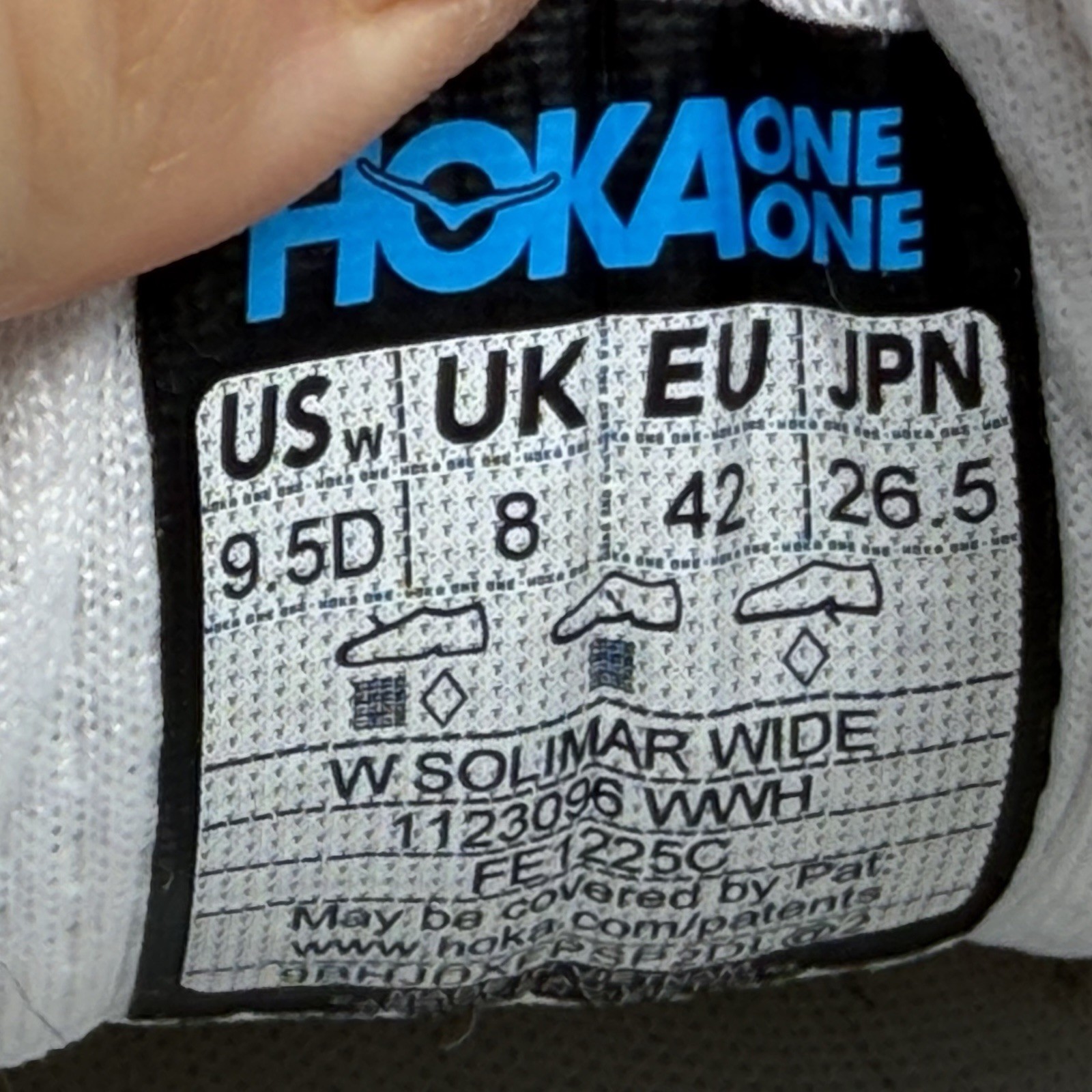 Hoka One One Solimar Triple White Running Shoe’s Women’s Size 9.5D 1123096WWH