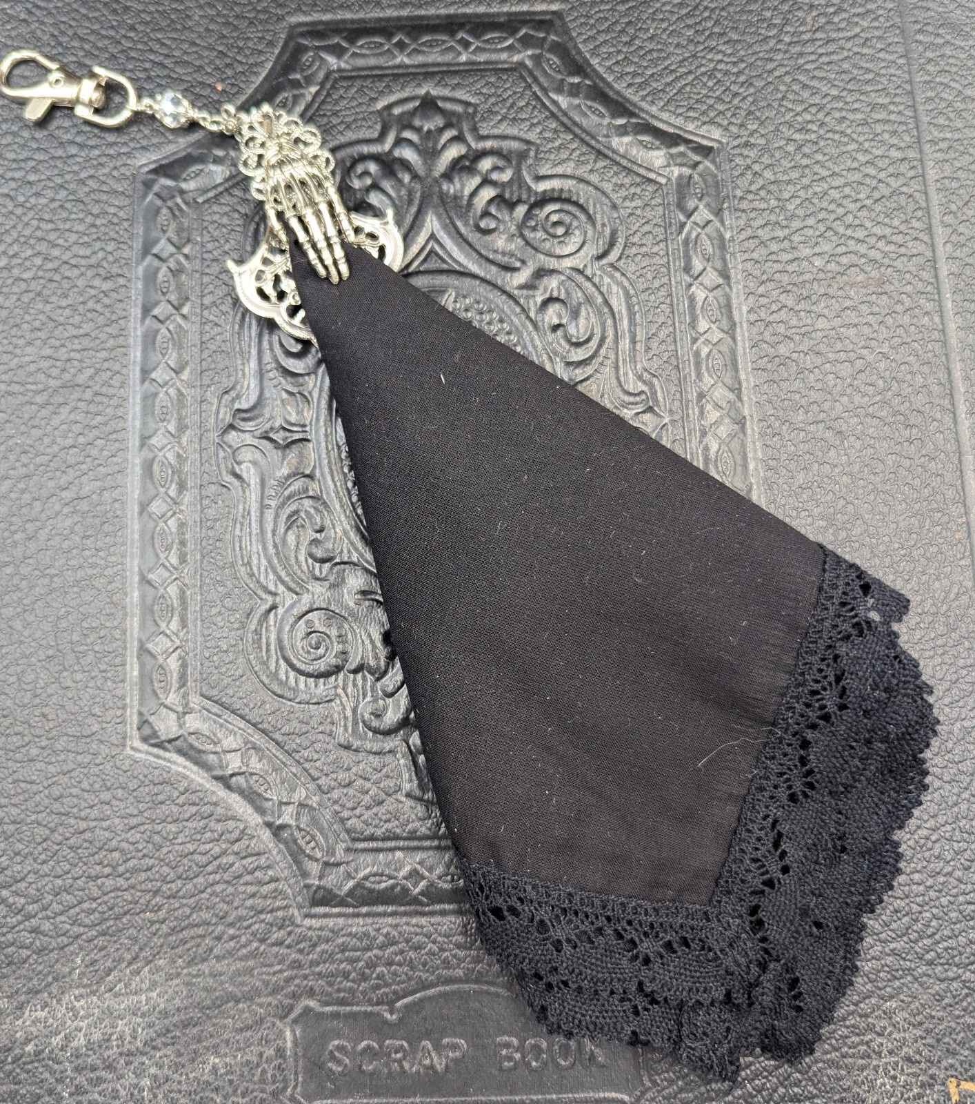 Skeleton Hand Handkerchief Clip Chatelaine Accessories With Or Without…