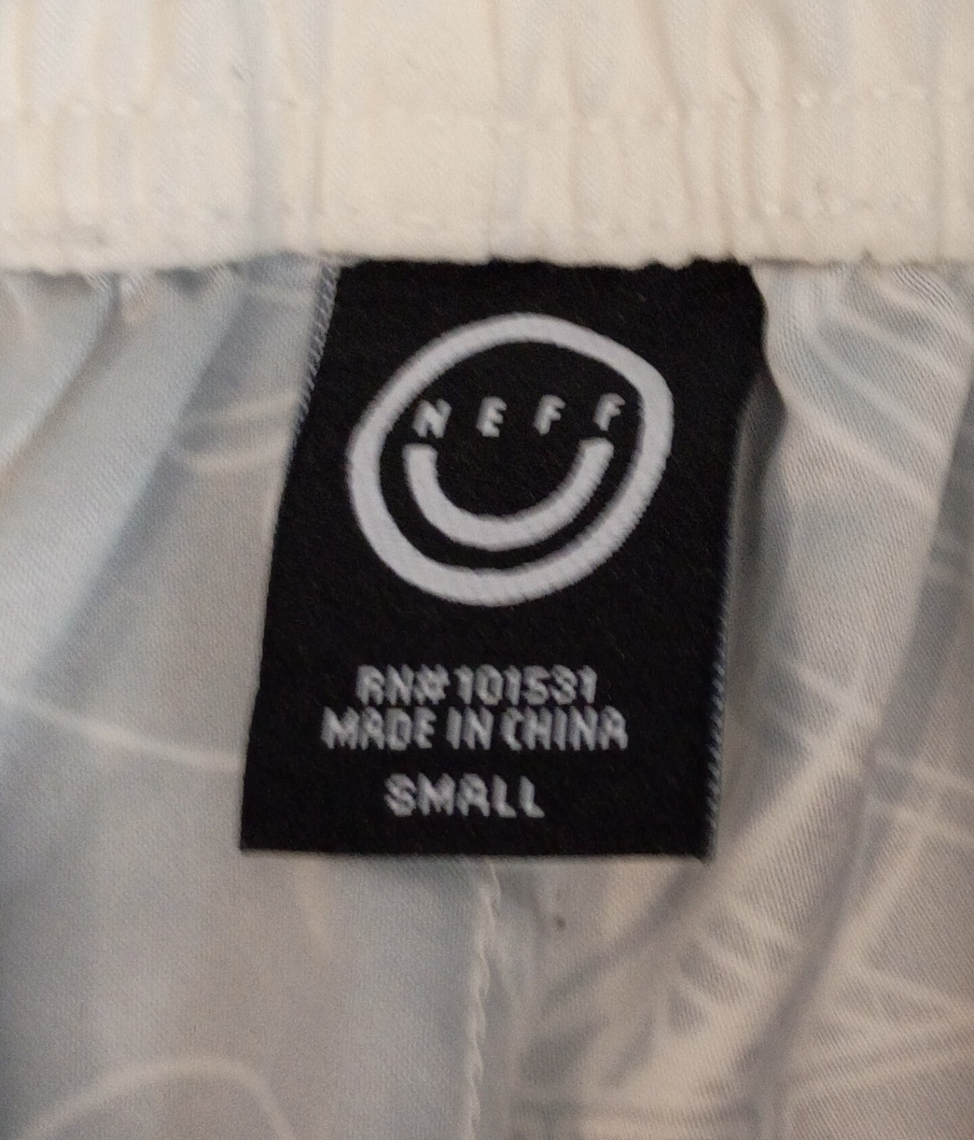 Neff UnLined Draw String Tropical Board Shorts Men Size Small Black/White