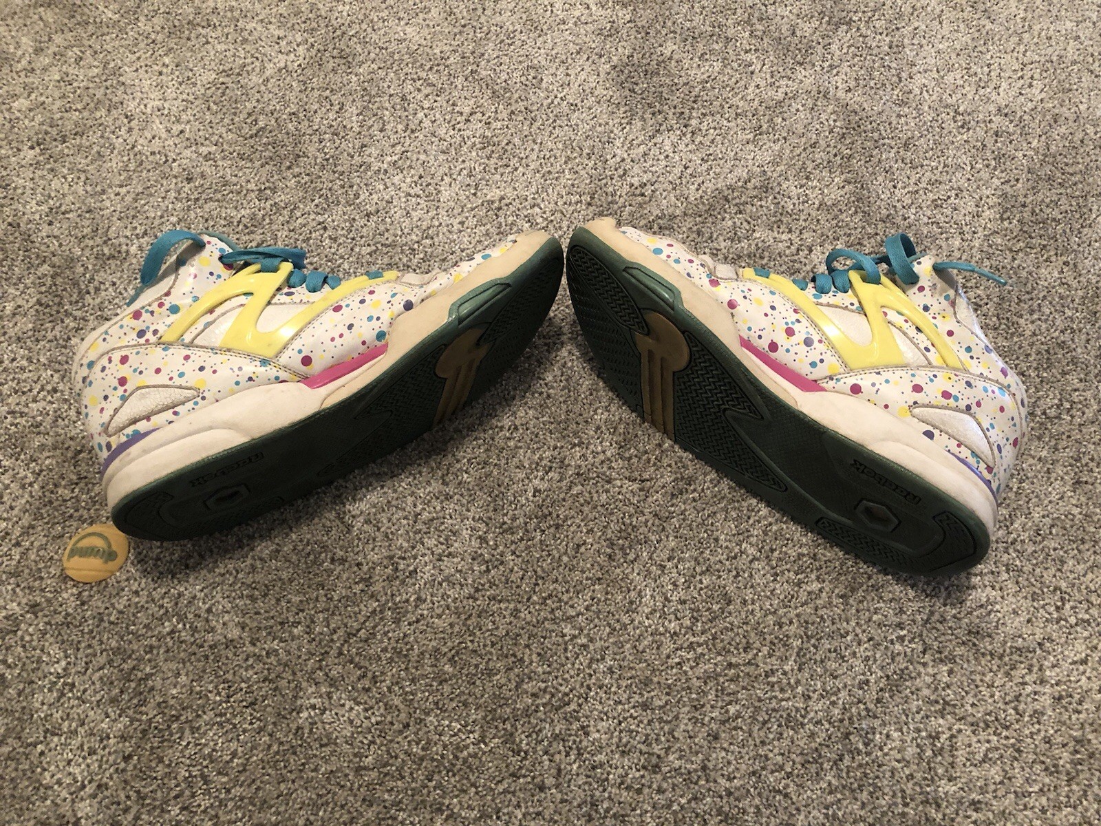 RARE VNDS Size 12 2007 Reebok Pump Omni Lite Easter Multicolor 90s Fairy Kei
