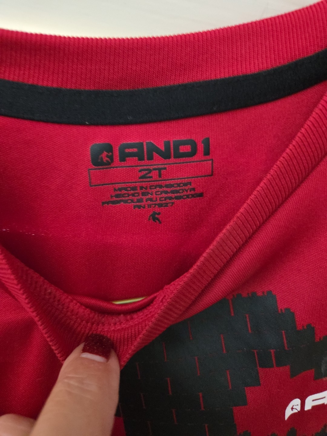 And1 Boys Red Top Size 2T