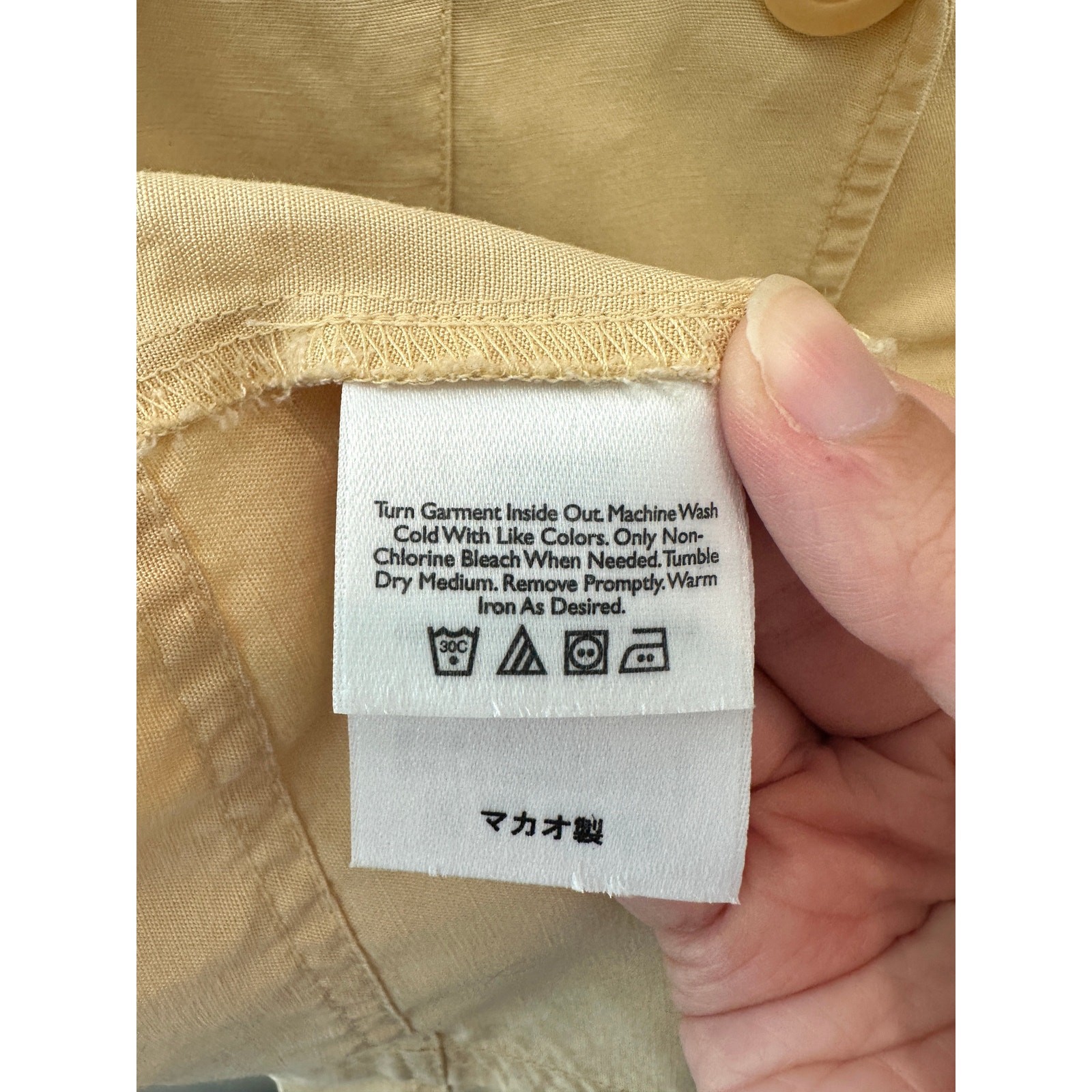 EDDIE BAUER Beige Belted Utility Jacket Safari Shirt Jacket | Size 10