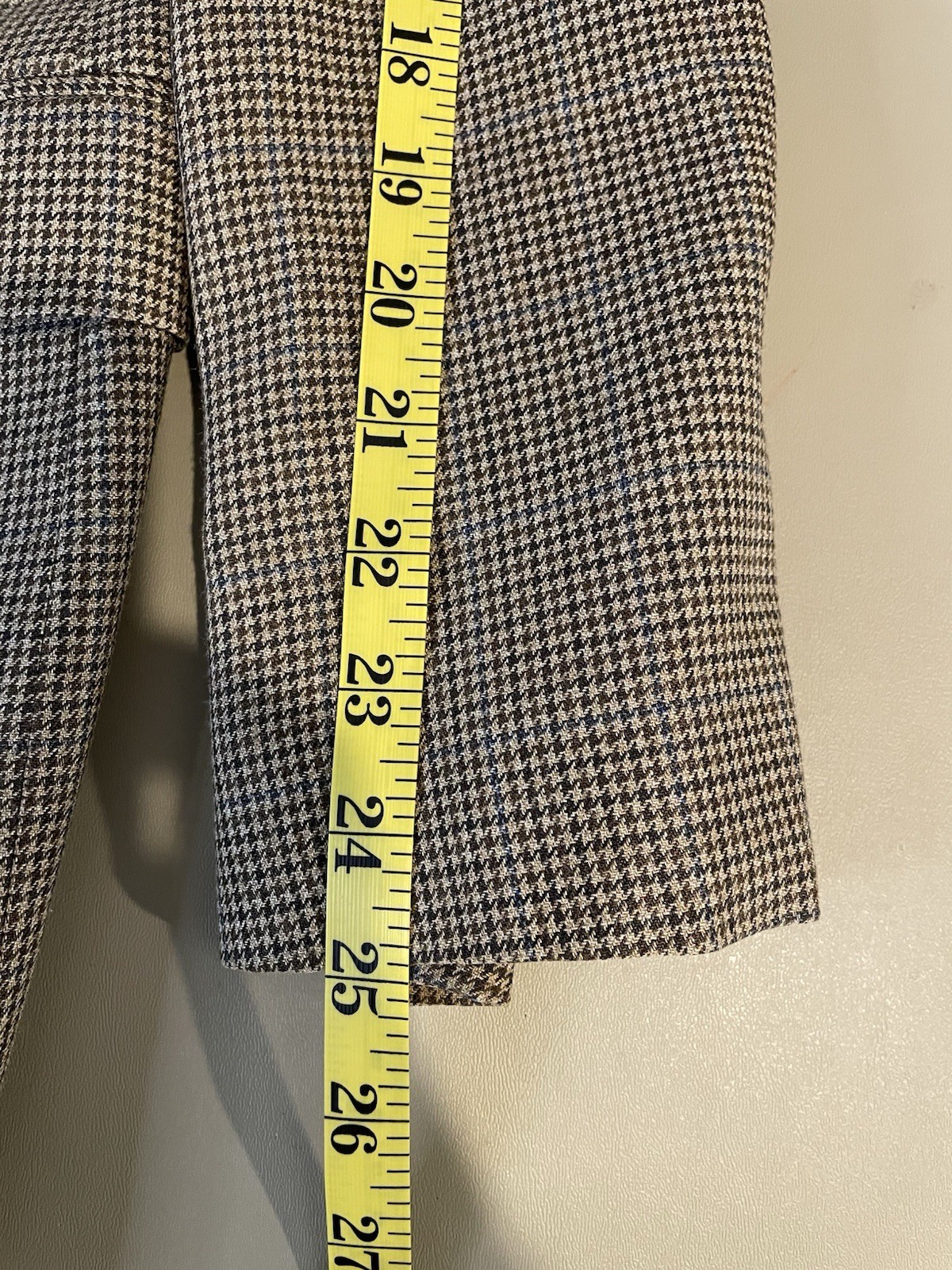 Ralph Lauren Blazer Sport Jacket 40R Beige/Tan hound’s-tooth