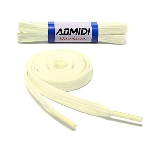 Flat Shoelaces Wide Shoes Lace 2 Pairs Wide Shoelaces 72″ inches (183 cm) Beige