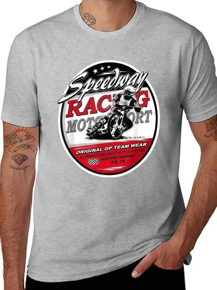 Motorcycle Speedway Flat Track Racing Graphic Tee Unisex Rider Gift T-Shirt