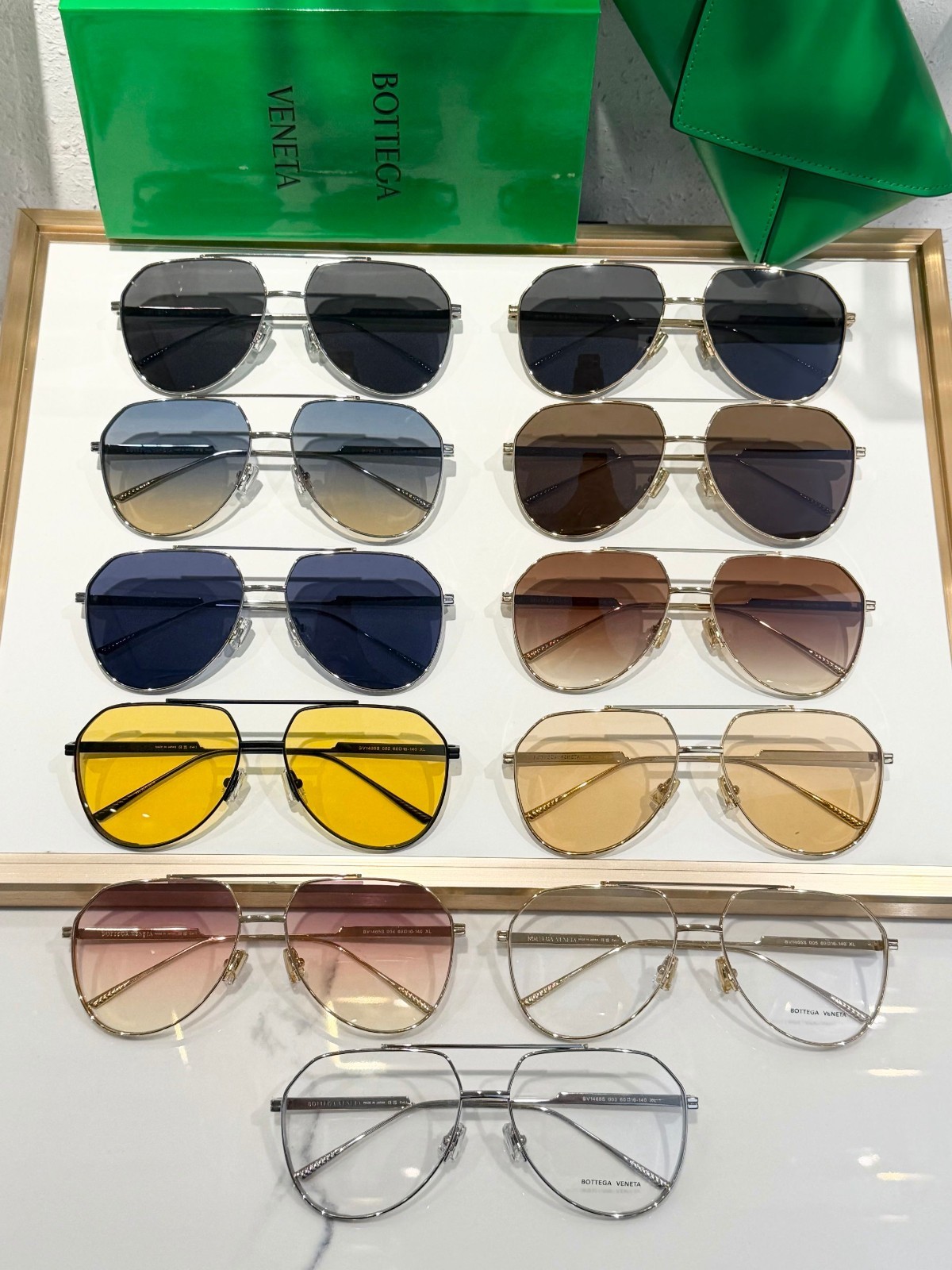 Bottega Veneta BV1465S Sunglasses SIZE:60口16-140