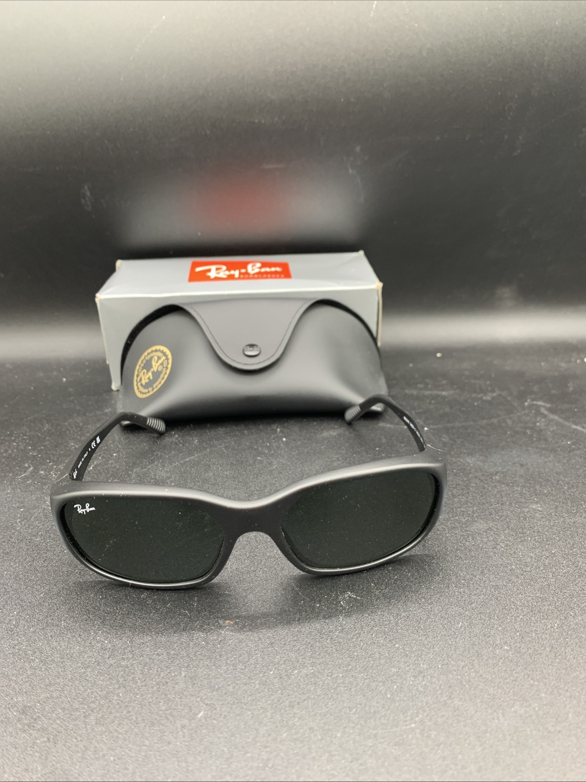 Ray-Ban 0RB2016 Daddy-O Matte Rubber Black/Green 59 / 125 Sunglasses