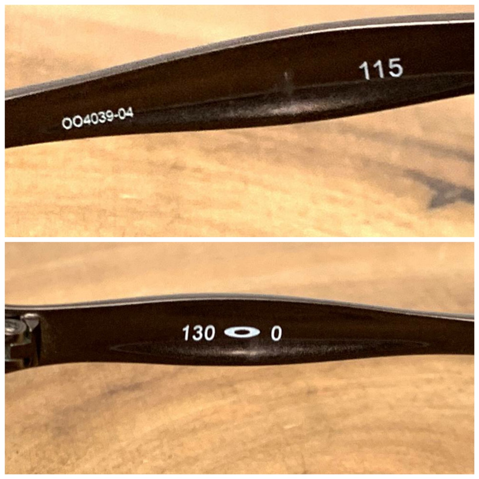 Oakley Sunglasses As is Deception 004039 04 FRAME ONLY Women Bronze Brown 115 mm