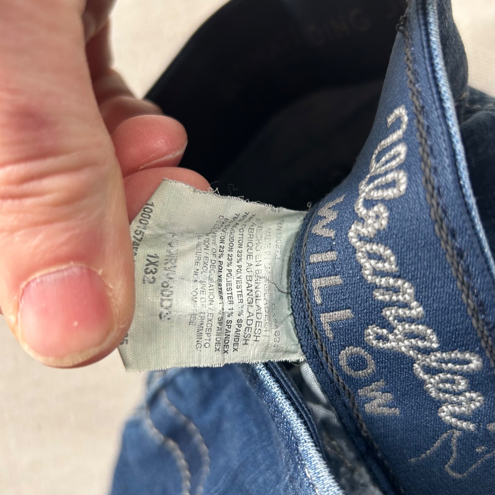 Wrangler WIllow Jeans Womens 1×32 Bootcut Equestrian Denim Riding Western Low
