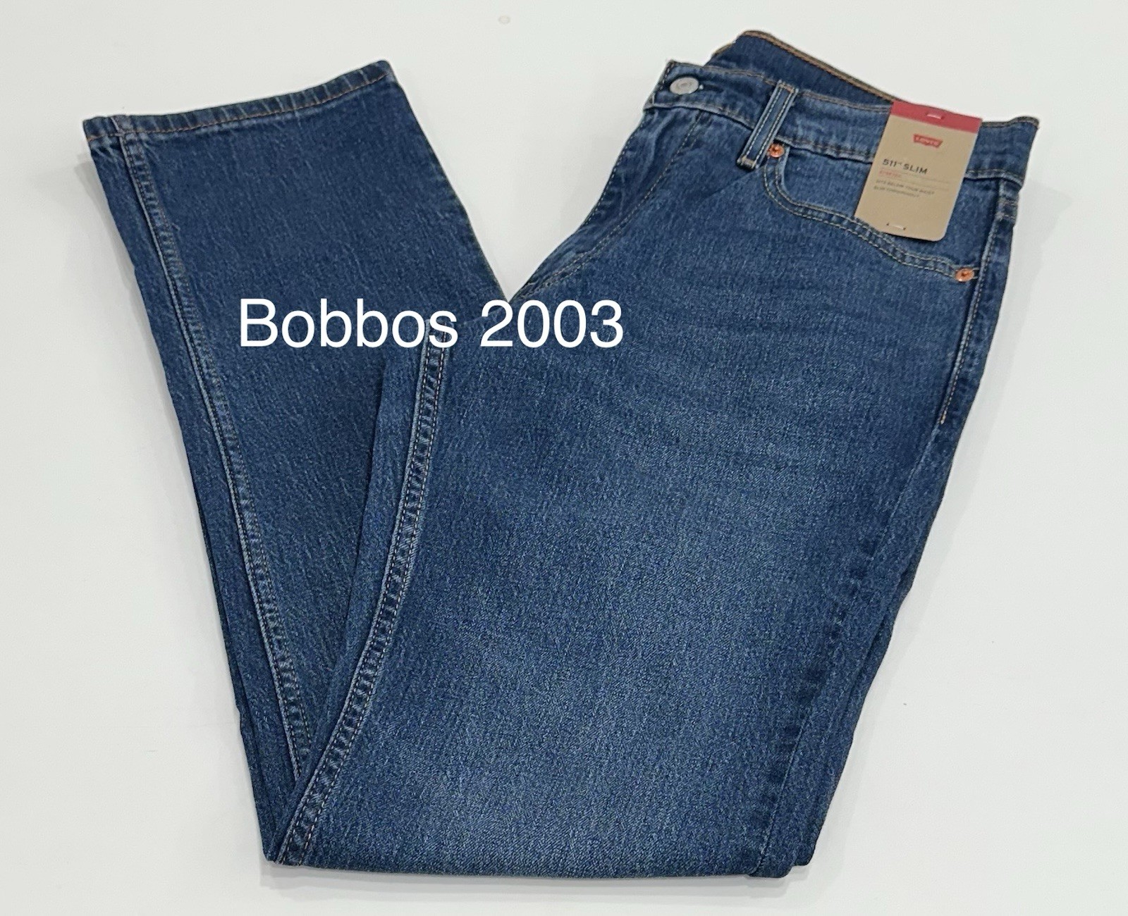 Levi’s 511 Men’s Slim Fit Stretch Sits Below Waist Jeans, Blue, Size 32X34