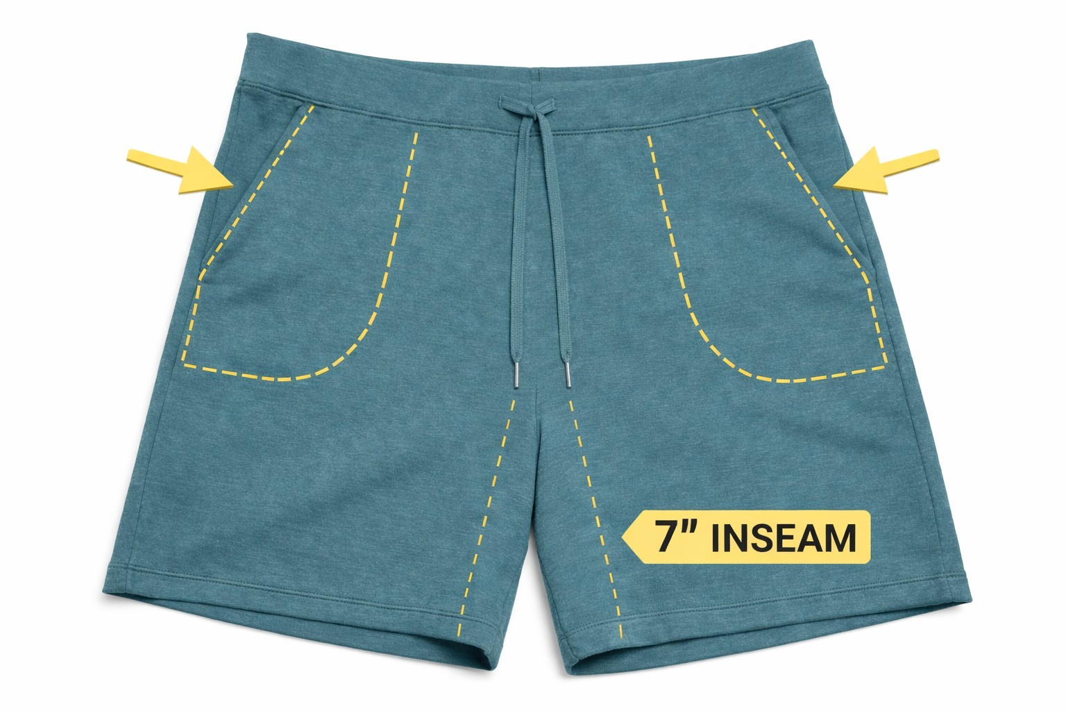 All in Motion Men’s XXL Athletic Shorts 7” Inseam Gym Workout Teal Athletic NWT