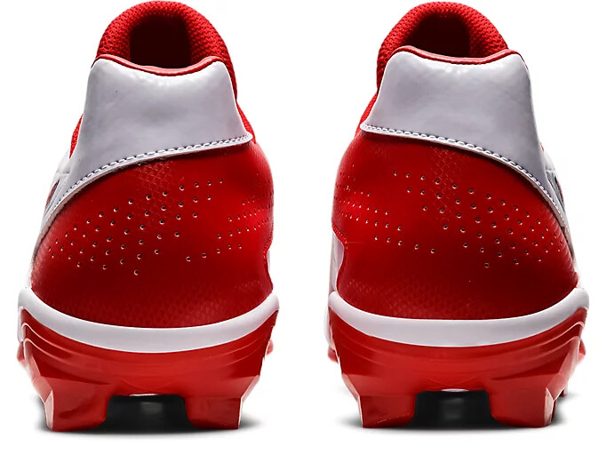 ASICS STAR SHINE 3 1123A033 101 White Red Baseball Cleats