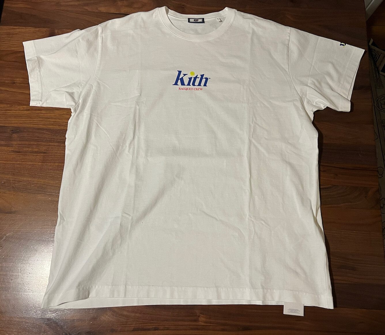 Kith for Wilson Racquet Crew Logo Vintage Tee White T-Shirt XXL Tennis Jersey