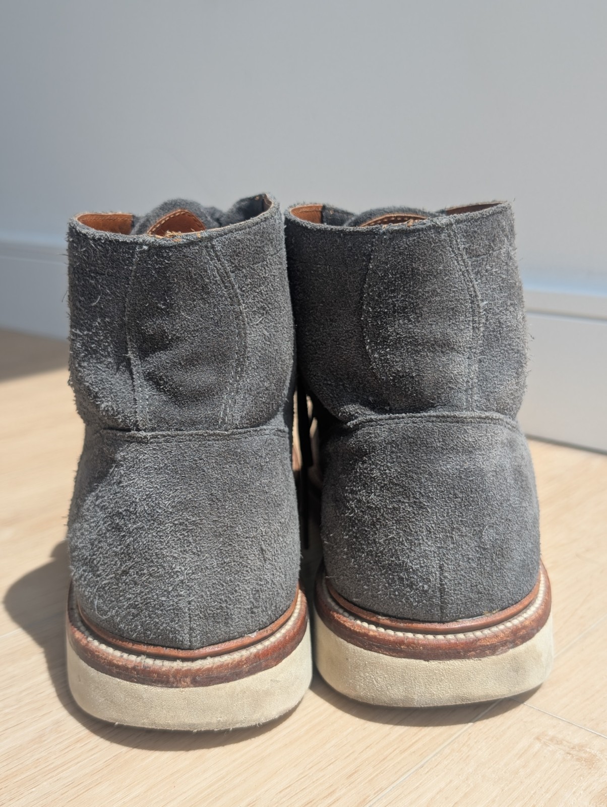 Grant Stone Blue Storm Suede Diesel Boots Lace-Up Vibram Sole Men 11.5D