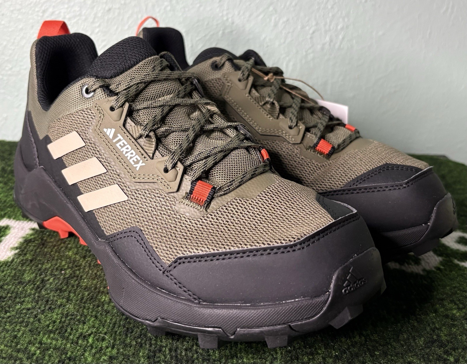 US Men’s 7.5 Wide – Adidas TERREX AX4 “Olive Strata Core Black” IG8852, Hiking