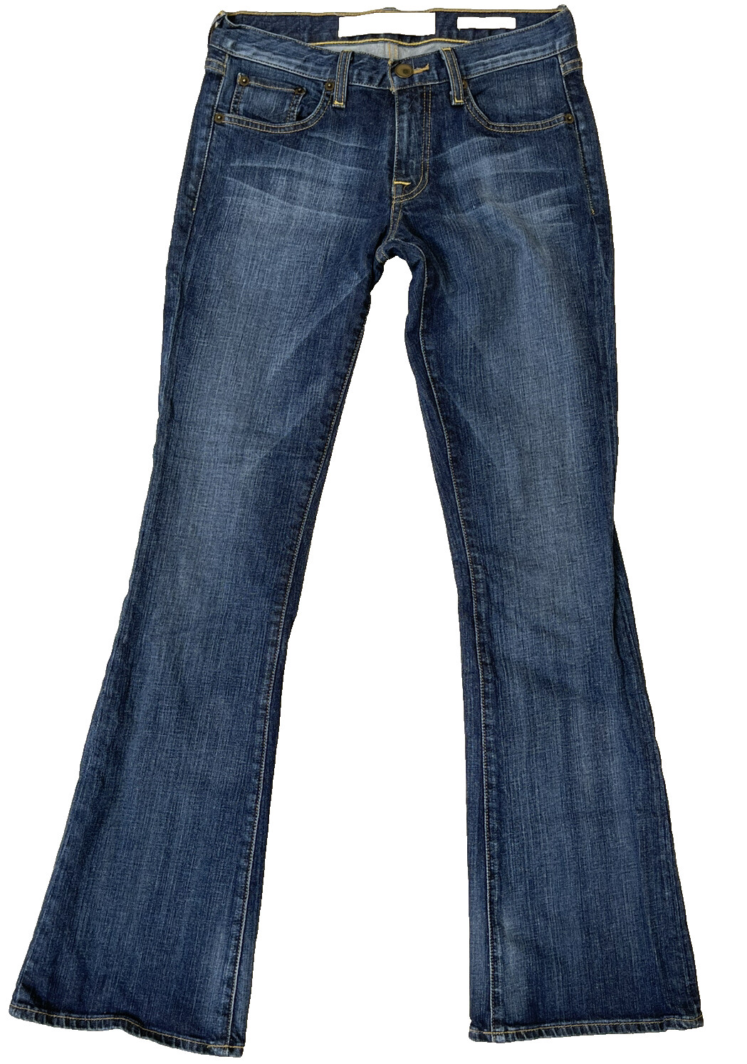 New York & Company Women’s Blue Jeans Strecth Flare Legs Low Rise Size 4 (27×32)