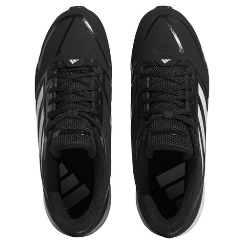 Adidas Men’s 12 Icon 8 Mid MD Molded Baseball Cleats Black White EU 46 2/3