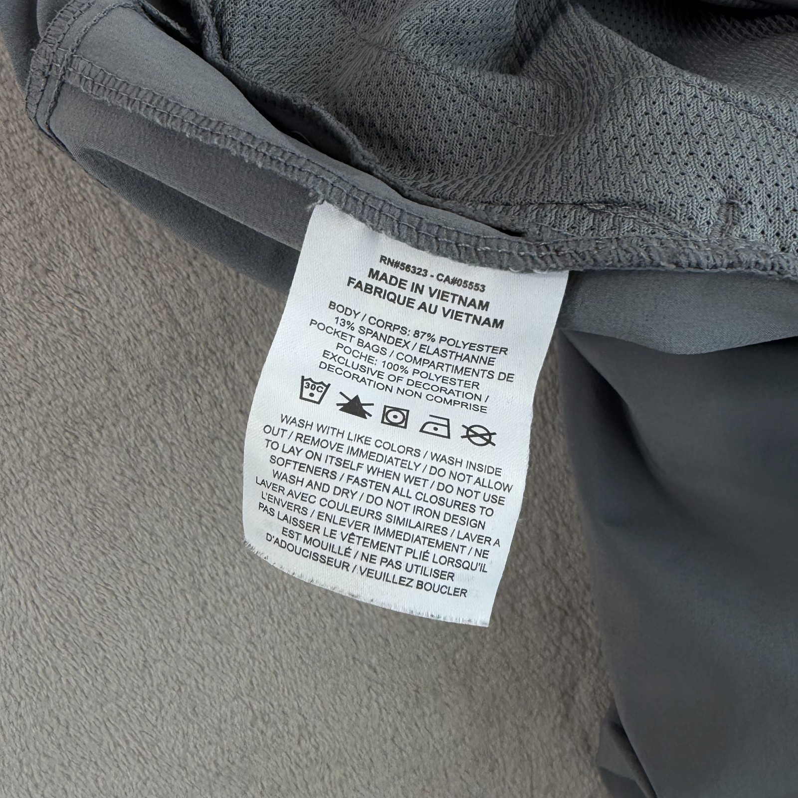 Nike Unlimited Versatile Pants Men Large Grey Dri-FIT Zippered Cuffs Performance